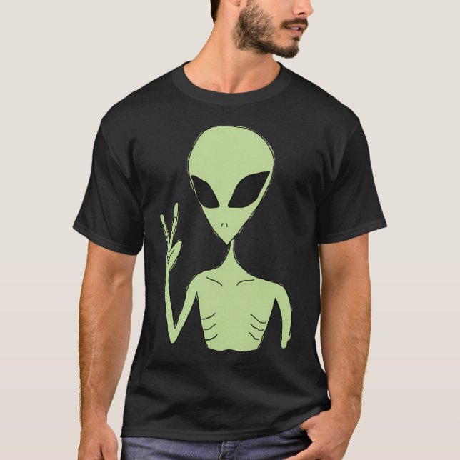 Peace Alien T-Shirt (Front)