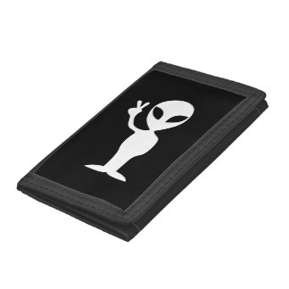 Peace Alien Tri-fold Wallet