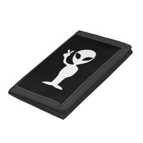 Peace Alien Trifold Wallet