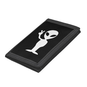 Peace Alien Trifold Wallet