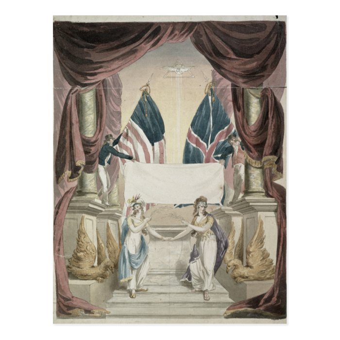 Peace, allegory of the Treaty of Ghent Post Card