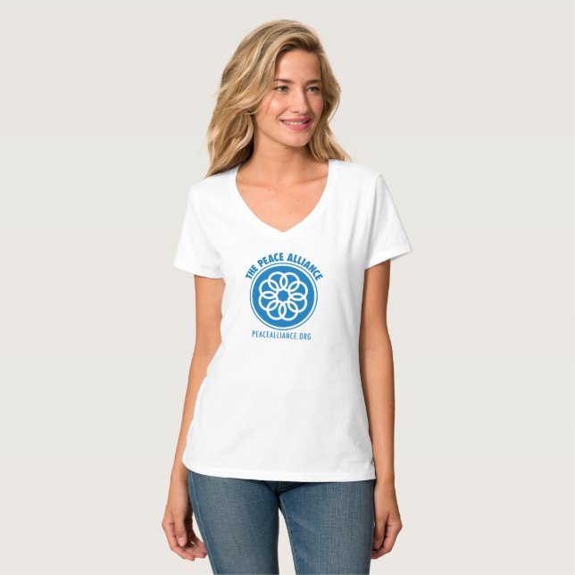 Peace Alliance Women's V-Neck T-Shirt (Front Full)