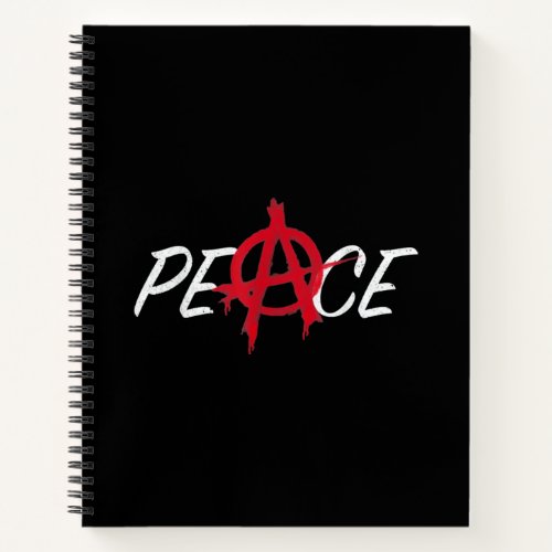 Peace Anarchy Symbol Notebook