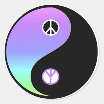 Peace And Balance Sticker by jricher1321 at Zazzle