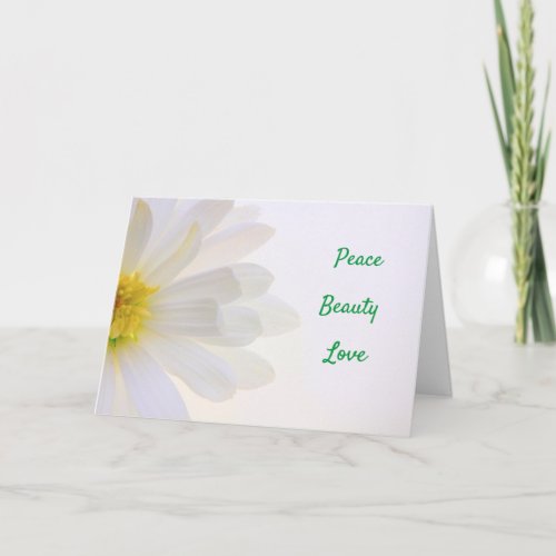 Peace And Beauty EncouragementGet Well Card