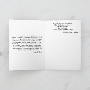 Peace and Blessings Stained Glass Christmas card