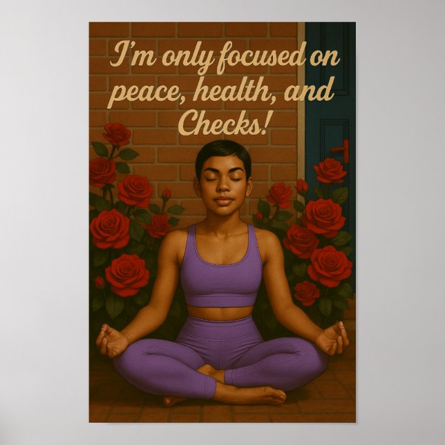 Peace and Checks Poster (Front)