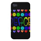 Peace and Flowers iPhone Case (Back)