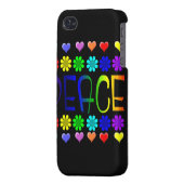 Peace and Flowers iPhone Case (Back Left)