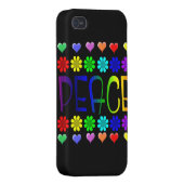 Peace and Flowers iPhone Case (Back Right)