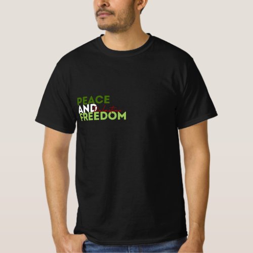 peace and freedom palastine t_shirt