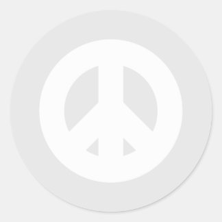 Peace and Goodwill Bold, Modern Minimalist Holiday Classic Round Sticker