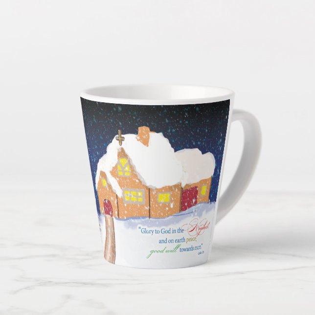 Peace and Goodwill.. Christmas Holiday Mug  (Right Angle)