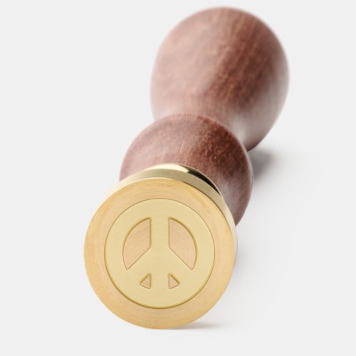 Peace and Goodwill Christmas Holiday Peace Sign Wax Seal Stamp