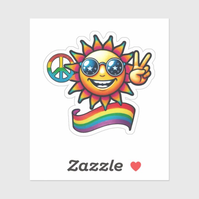 Peace and Happiness Sticker (Sheet)