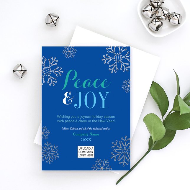 Peace and Joy Blue Corporate Business Holiday (Creator Uploaded)