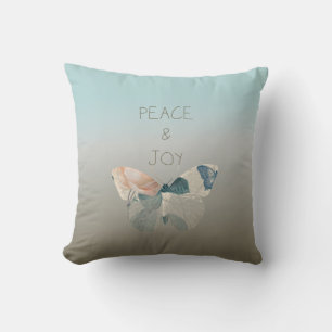 Peace and Joy Butterfly Throw Pillow