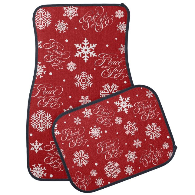 Peace and joy car floor mat (Set)