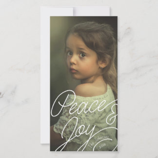 Peace and Joy Casual Script Photo