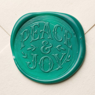 Peace and Joy Christmas Wax Seal Sticker