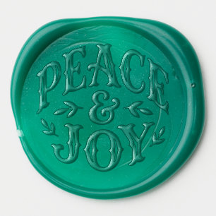 Peace and Joy Christmas Wax Seal Sticker