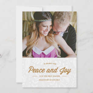 Peace and Joy Holiday Card