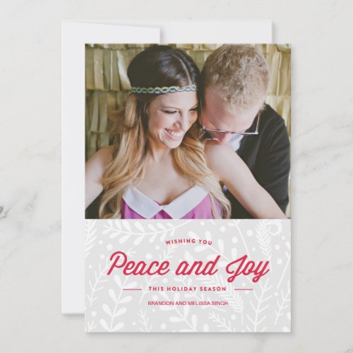Peace and Joy Holiday Card