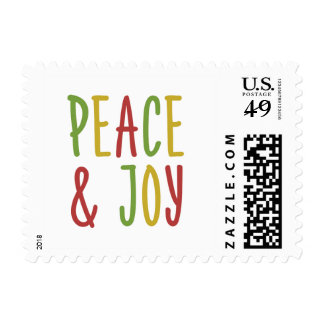 Peace and Joy Holiday Stamp