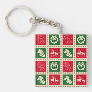 Peace and joy keychain
