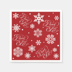 Peace and joy napkins