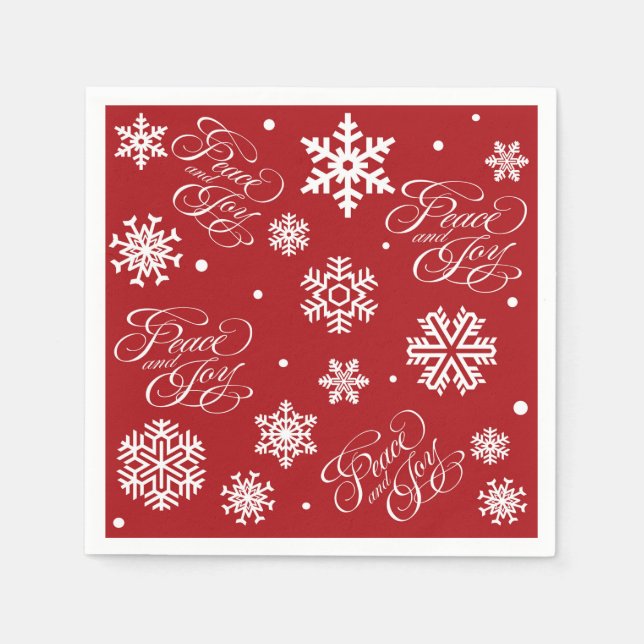 Peace and joy napkins (Front)