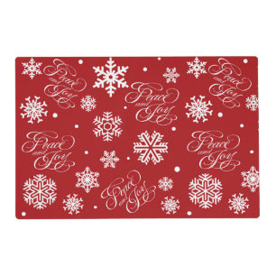Peace and joy placemat