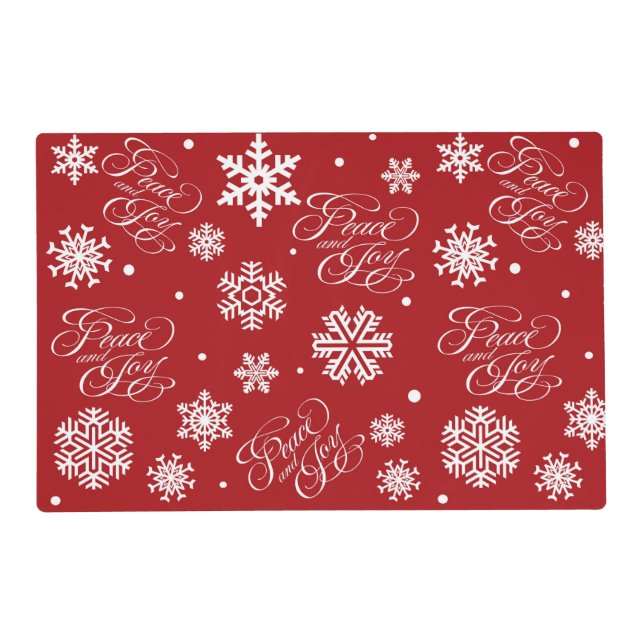 Peace and joy placemat (Front)