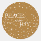 Peace and Joy - Stars - Sticker, Seal