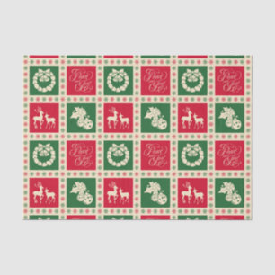 Peace and joy tissue paper