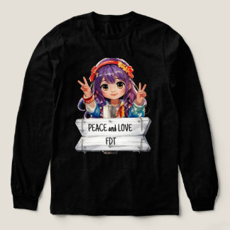 Peace and Love Anti Trump Merch Tri-Blend Shirt