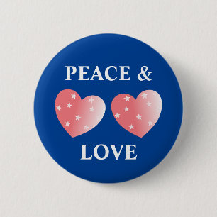 Peace And Love Button