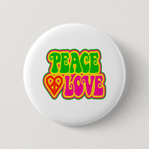 peace and love button