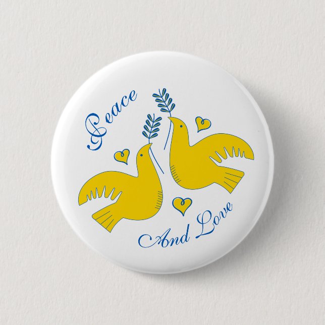 Peace and Love Button (Front)