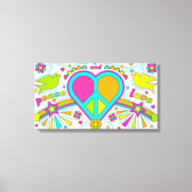 Peace and Love Canvas Print (Front)