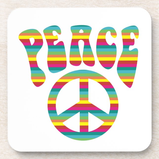 Peace and Love! Coaster (Front)