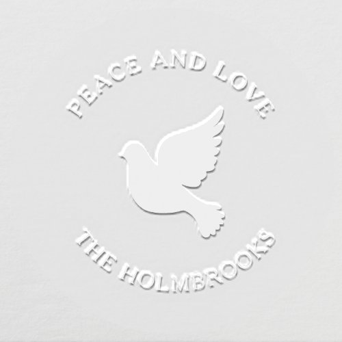 Peace and Love Dove Embosser