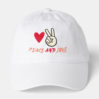 Peace and Love hat | Heart and Peace Sign