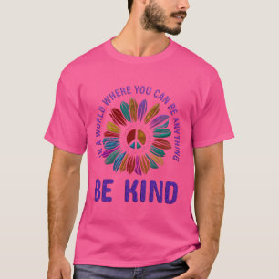 Peace and Love Hippie Boho Be Kind T-Shirt