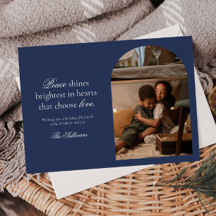 Peace and Love Holiday Photo Announcement