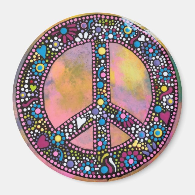 Peace and Love Magnet (Front)