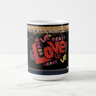Peace and Love Mashup Coffee Mug