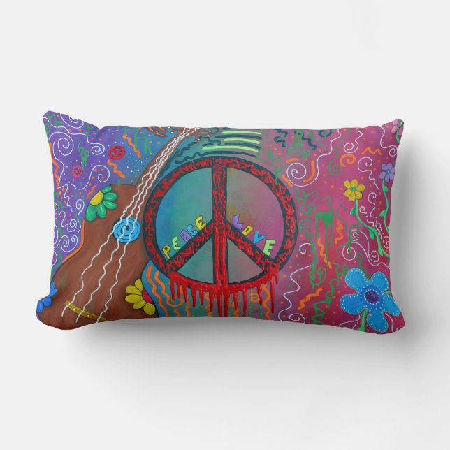 Peace and Love Pillow (Front)