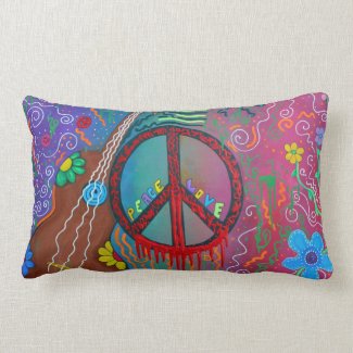 Peace and Love Pillow