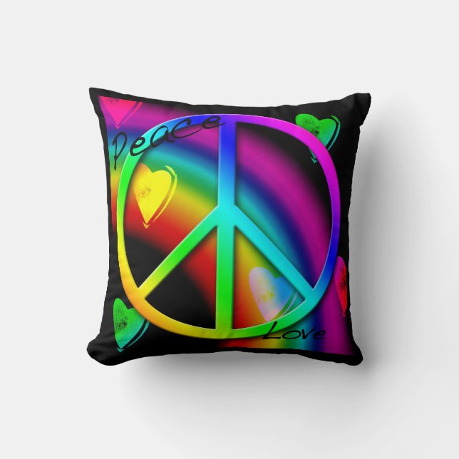 Peace and Love Pillow (Front)